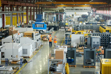 An industrial warehouse.
