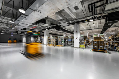 An industrial storage facility.