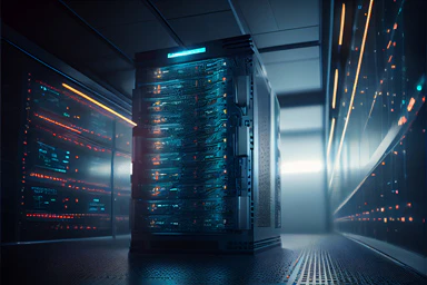 A data center.