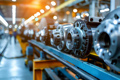 Cylindrical machines in a warehouse.