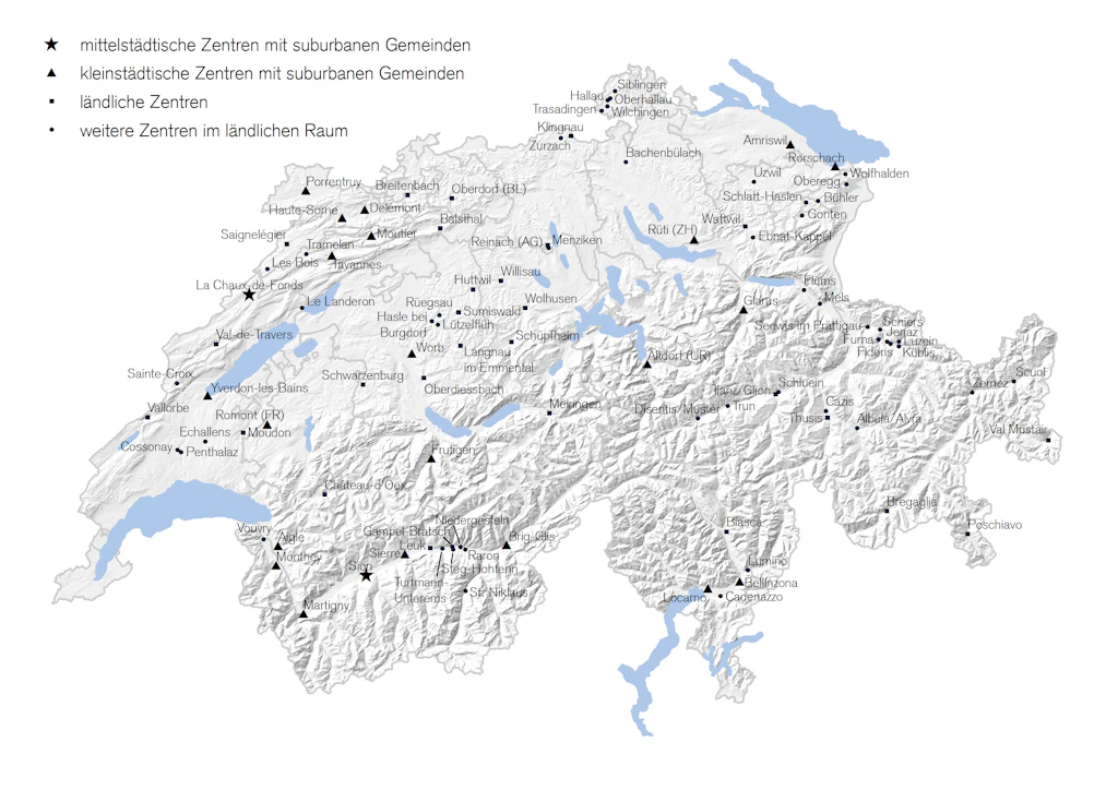 Map. Swiss communes belonging to practice areas concerning tax savings